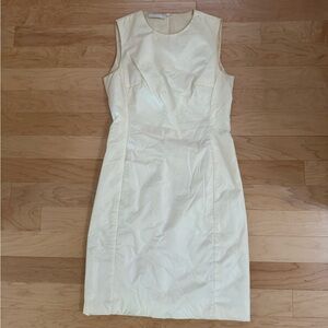 Prada White Quilted Sheath Dress